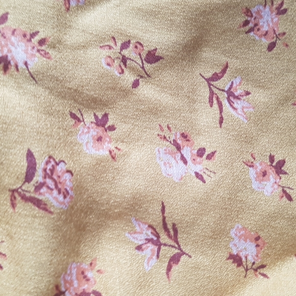 Lucky Brand Floral Peplum Faux Wrap Top Size L - Picture 6 of 16